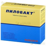 ПИЛОБАКТ КАПС.+ТАБ. П/П/О НАБОР 250 МГ, 20 МГ, 500 МГ №42 НАБОР: В СТРИПЕ - ОМЕПРАЗОЛ (КАПСУЛЫ 20 МГ)-2 ШТ., ТИНИДАЗОЛ (ТАБЛЕТКИ ПОКРЫТЫЕ ПЛЕНОЧНОЙ ОБОЛОЧКОЙ 500 МГ)-2 ШТ., КЛАРИТРОМИЦИН (ТАБЛЕТКИ ПОКРЫТЫЕ ПЛЕНОЧНОЙ ОБОЛОЧКОЙ 250 МГ)-2 ШТ.           