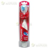 КОЛГЕЙТ 360° ОПТИК ВАЙТ ЗУБ. ЩЕТКА ЭЛЕКТР. СРЕДН. НА БАТАР.  [COLGATE OPTIC WHITE]                                                                                                                                                                        