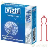 ВИЗИТ ПРЕЗЕРВАТИВ HI-TECH СВЕРХЧУВСТВ. №3 SENSETIVE [VIZIT]                                                                                                                                                                                               