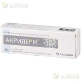 АКРИДЕРМ КРЕМ Д/НАРУЖН. ПРИМЕН. 0.05% 30Г                                                                                                                                                                                                                 