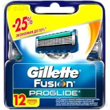 ЖИЛЛЕТ ФЬЮЖН-5 КАССЕТЫ СМЕН. Д/БРИТЬЯ №12 ПРОГЛЭЙД  [GILLETTE FUSION5]                                                                                                                                                                                    