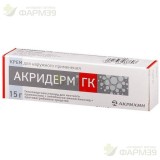 АКРИДЕРМ ГК КРЕМ Д/НАРУЖН. ПРИМЕН. 0.05%+0.1%+1% 15Г                                                                                                                                                                                                      