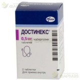 ДОСТИНЕКС ТАБ. 0.5МГ №2                                                                                                                                                                                                                                   