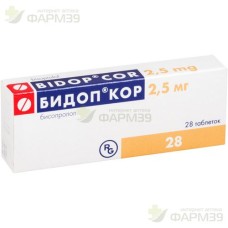 БИДОП КОР ТАБ. 2.5МГ №28                                                                                                                                                                                                                                  