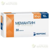 МЕМАНТИН-ВЕРТЕКС ТАБ. П/П/О 10МГ №30