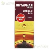 РЫБИЙ ЖИР ЯНТАРНАЯ КАПЛЯ ЖИДКОСТЬ Д/ВНУТРЕН. ПРИМ. 100МЛ                                                                                                                                                                                                  