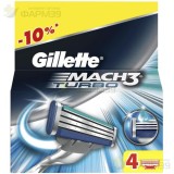 ЖИЛЛЕТ МАЧ 3 ТУРБО КАССЕТЫ СМЕН. Д/БРИТЬЯ №4  [GILLETTE MACH 3 TURBO]                                                                                                                                                                                     