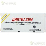 ДИЛТИАЗЕМ ТАБ. ПРОЛОНГ. ВЫСВ. 90МГ №30                                                                                                                                                                                                                    