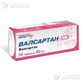 ВАЛСАРТАН-СЗ ТАБ. П/П/О 80МГ №30                                                                                                                                                                                                                          
