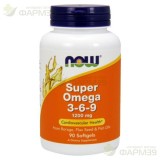НАУ СУПЕР ОМЕГА-3-6-9 КАПС 1200МГ 1700МГ №90  [NOW SUPER OMEGA]                                                                                                                                                                                           