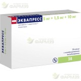 ЭКВАПРЕСС КАПС. МОДИФ. ВЫСВ. 5МГ+1,5МГ+10МГ №28                                                                                                                                                                                                           