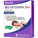 МЕЛАТОНИН ЭВАЛАР ТАБ. П/П/О 3МГ №40