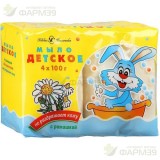 МЫЛО ДЕТСКОЕ ЭКСТР. РОМАШКА 4Х100Г.                                                                                                                                                                                                                       