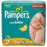 ПАМПЕРС НЬЮ БЕБИ ПОДГУЗНИКИ ДЕТ. №94 Р.2 3-6КГ  [PAMPERS NEW BABY]                                                                                                                                                                                        