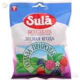 ЗУЛА ЛЕДЕНЦЫ Б/САХАРА 60Г ВИТАМИН С ЛЕСНАЯ ЯГОДА  [SULA]                                                                                                                                                                                                  